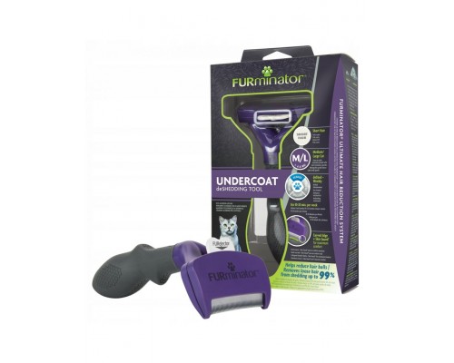 FURminator M/L для больших кошек c короткой шерстью