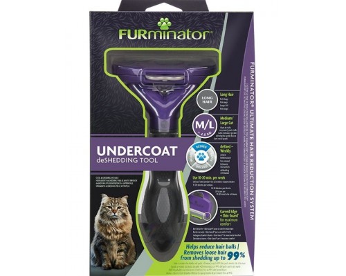 FURminator M/L для больших кошек c длинной шерстью