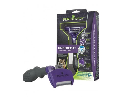 FURminator M/L для больших кошек c длинной шерстью