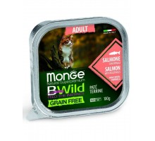 BWild GRAIN FREE беззерновые консервы из лосося с овощами для взрослых кошек