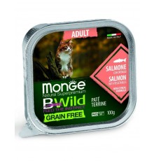 BWild GRAIN FREE беззерновые консервы из лосося с овощами для взрослых кошек