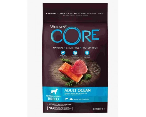 Core корм из лосося с тунцом для взрослых собак средних и крупных пород