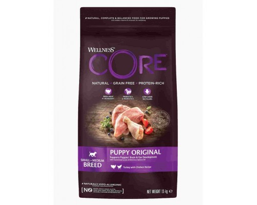 Core корм из индейки с курицей для щенков мелких и средних пород