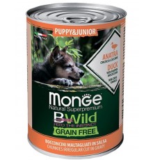 BWild GRAIN FREE Puppy&Junior беззерновые консервы из утки с тыквой и кабачками для щенков всех пород