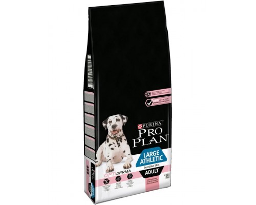 Large Adult Athletic Sensitive Skin для взрослых собак крупных пород атлетического телосложения с чувствительной кожей, с лососем