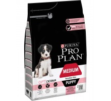 Medium Puppy Sensitive Skin с комплексом Optiderma для щенков средних пород с чувствительной кожей, лосось