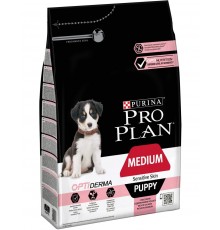 Medium Puppy Sensitive Skin с комплексом Optiderma для щенков средних пород с чувствительной кожей, лосось