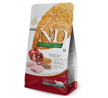 N&D ANCESTRAL GRAIN Chicken & Pomegranate низкозерновой корм, спельта, овес, курица, гранат