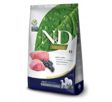 N&D PRIME Lamb & Blueberry Adult Medium & Maxi беззерновой корм для собак средних и крупных пород ягненок с черникой