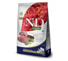 N&D QUINOA Weight Management Lamb беззерновой корм для собак, контроль веса, ягненок, киноа, брокколи и спаржа