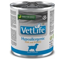 Vet Life Hypoallergenic Fish and Potato (диета) при пищевой аллергии или пищевой непереносимости, рыба и картофель