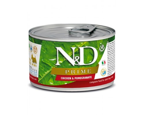 N&D PRIME Chicken & Pomegranate Adult Mini беззерновой корм для взрослых собак малых пород с курицей и гранатом