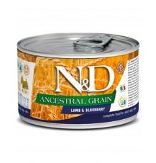 N&D ANCESTRAL GRAIN Lamb & Blueberry Adult Mini низкозерновой корм для собак мелких пород с ягненком и черникой