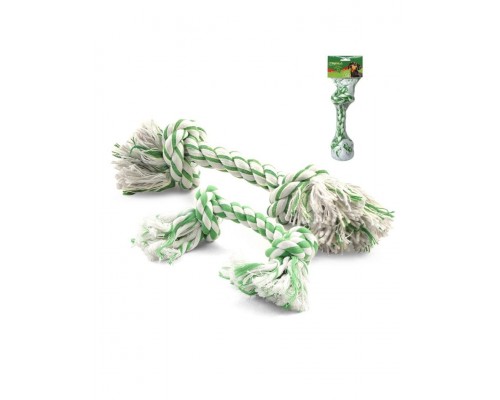 Веревка с ментолом, 2 узла игрушка для собак