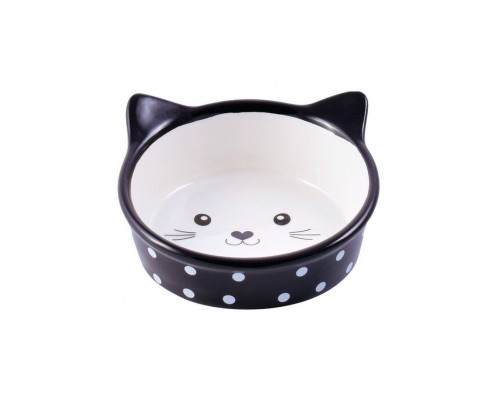 Миска керамическая для кошек Мордочка кошки 250 мл