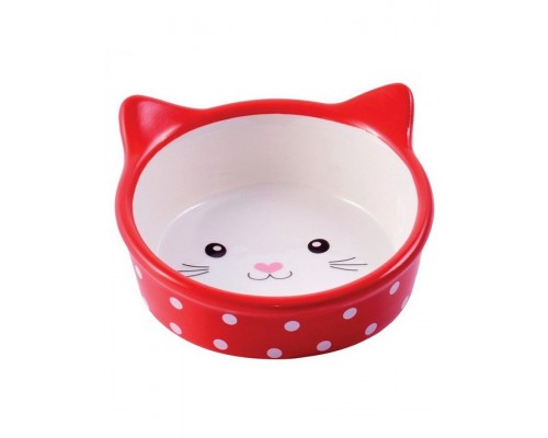 Миска керамическая для кошек Мордочка кошки 250 мл