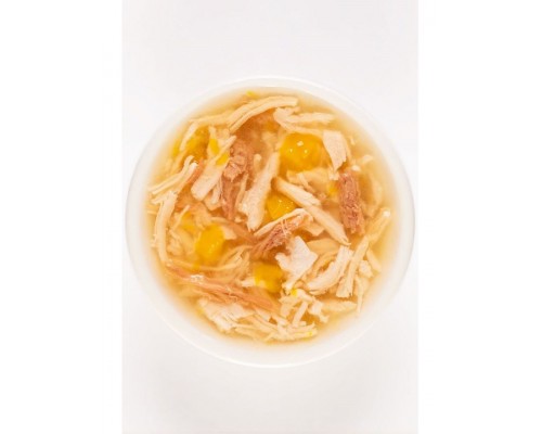 Суп из курицы с уткой и тыквой