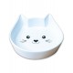 Миска керамическая для кошек Мордочка кошки, белая