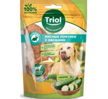 Мясные ломтики из кролика с кабачком для собак