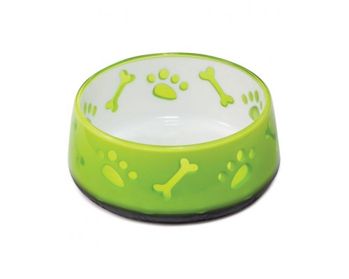 Миска пластиковая на резинке утяжеленная "Градиент" салатовая