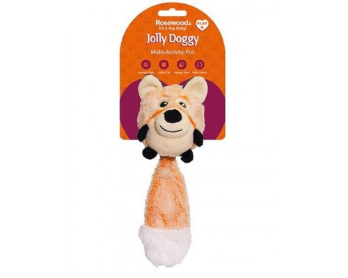 Jolly Doggy Multi Activity "Лиса" игрушка для собак с отключаемой пищалкой