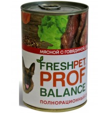 FRESHPET PROF BALANCE с говядиной, сердцем и гречкой