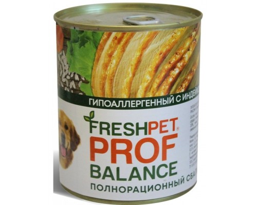 FRESHPET PROF BALANCE  с индейкой, рисом и тыквой