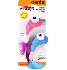 Игрушка для кошек Dental "Креветки" 2шт. с кошачьей мятой