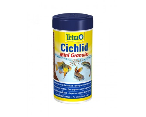 Tetra Cichlid Mini Granules корм в виде небольших гранул для маленьких и карликовых цихлид