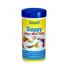 Tetra Guppy Colour Mini Flakes корм для всех видов гуппи, яркий окрас, в виде мини-хлопьев