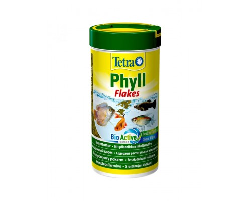 Tetra Phyll Flakes корм в виде хлопьев с растительными ингредиентами