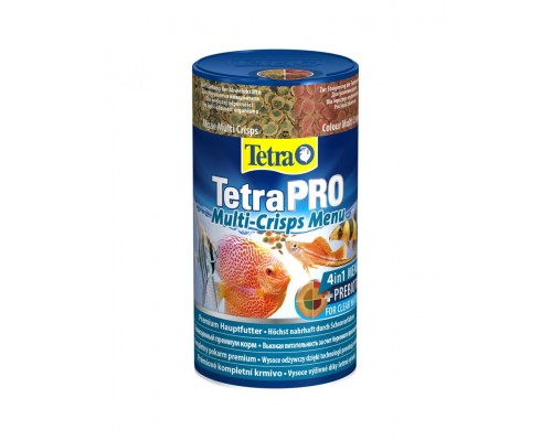 TetraPRO Multi-Crisps Menu корм  для всех видов рыб, 4 вида чипсов в одной банке
