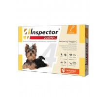 Inspector (Инспектор) Quadro C, капли для собак от 1 до 4 кг