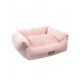 Лежанка прямоугольная "Лилия", розовая