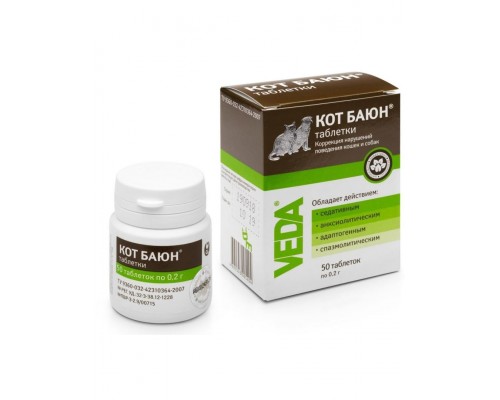 КОТ БАЮН таблетки  для коррекции поведения собак и кошек
