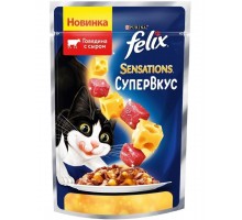 Sensations Супервкус говядина с сыром, в желе