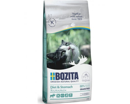 Sensitive Diet & Stomach GF беззерновой корм для кошек с чувствительным желудком и избыточным весом с мясом лося