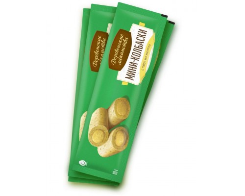 Мини-колбаски с пюре из желтка