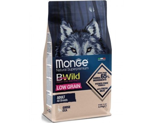 BWild LOW GRAIN низкозерновой корм из мяса гуся для взрослых собак всех пород