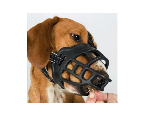 Намордник Muzzle Flex, силикон, цвет черный