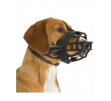 Намордник Muzzle Flex, силикон, цвет черный