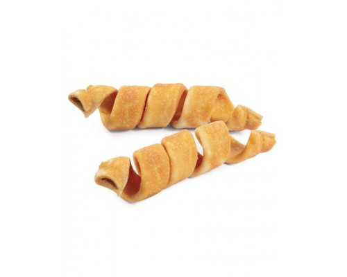 Трубочки витые жевательные DENTAL с мясом курицы, 12,5см, 35-45г