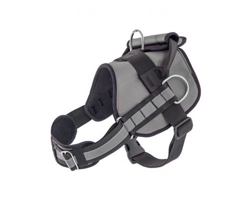Шлейка тяговая "COMBO" для собак, кордюра, серая