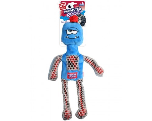 Монстр с веревкой в теле и пищалкой игрушка для собак