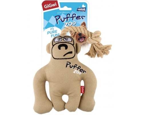 PUFFER ZOO Обезьяна с пищалкой игрушка для собак