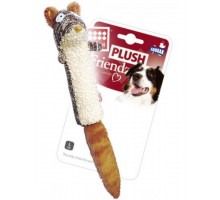 Белка с пищалкой игрушка для собак