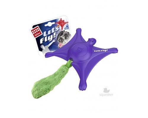 Белка-летяга с пищалкой игрушка для собак