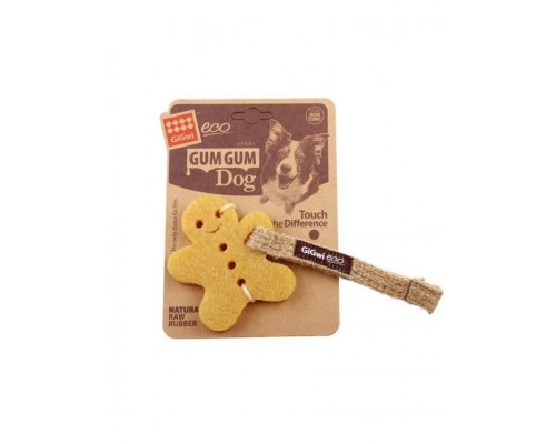 Игрушка для собак Пряник льняной ремешок, эко-резина