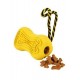 Кость-кормушка с веревкой, серия Титан, желтая