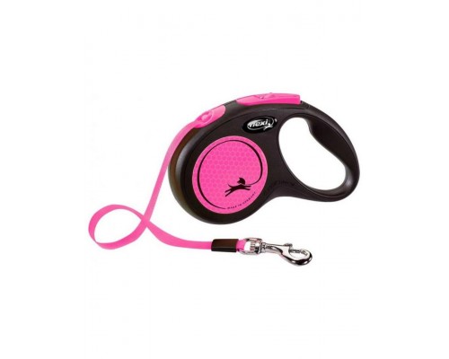 Рулетка New Neon M ремень 5м/25кг светоотражающая